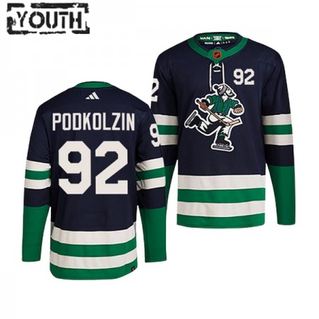 Vancouver Canucks tröja Vasily Podkolzin 92 Adidas 2022-23 Navy Reverse Retro 2.0 Authentic - NHL Tröjor Barn
